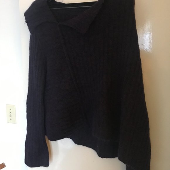 Mohair Sweater Purple Multicolor Sarah Pacini Made in Italy - Picture 8 of 9